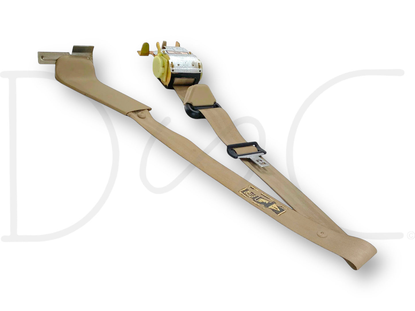 99-04 Ford F250 F350 RH Right Passenger Rear Seat Belt Seatbelt Tan OE