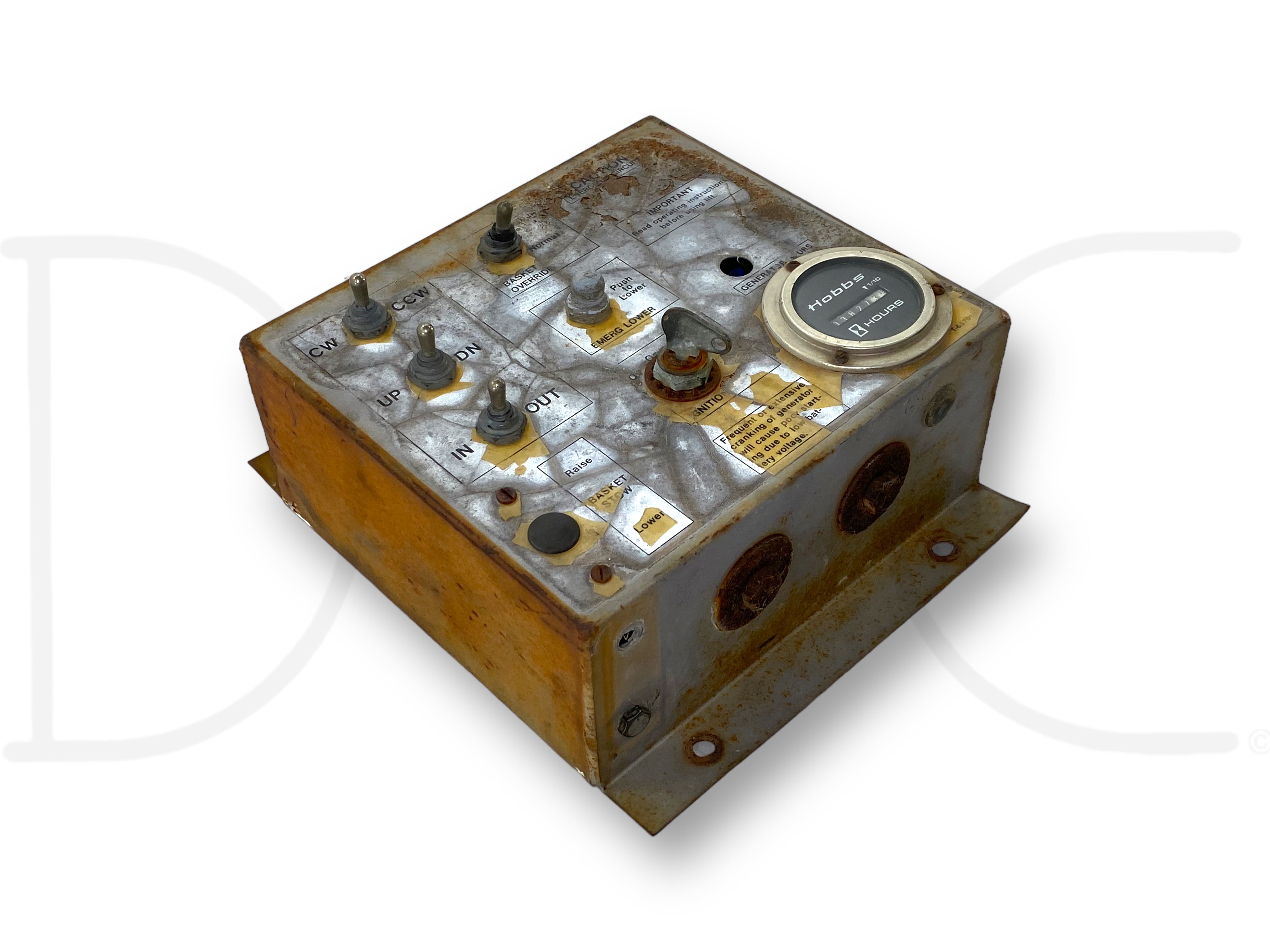 TELSTA BUCKET TRUCK LOWER BASKET CONTROL PANEL / GENERATOR CONTROLS ...