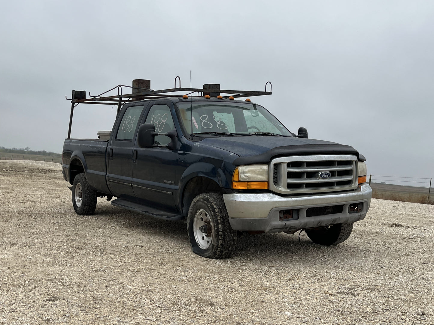 99-07 Ford F250 F350 Rear LH Left Driver Crew Cab Door Green