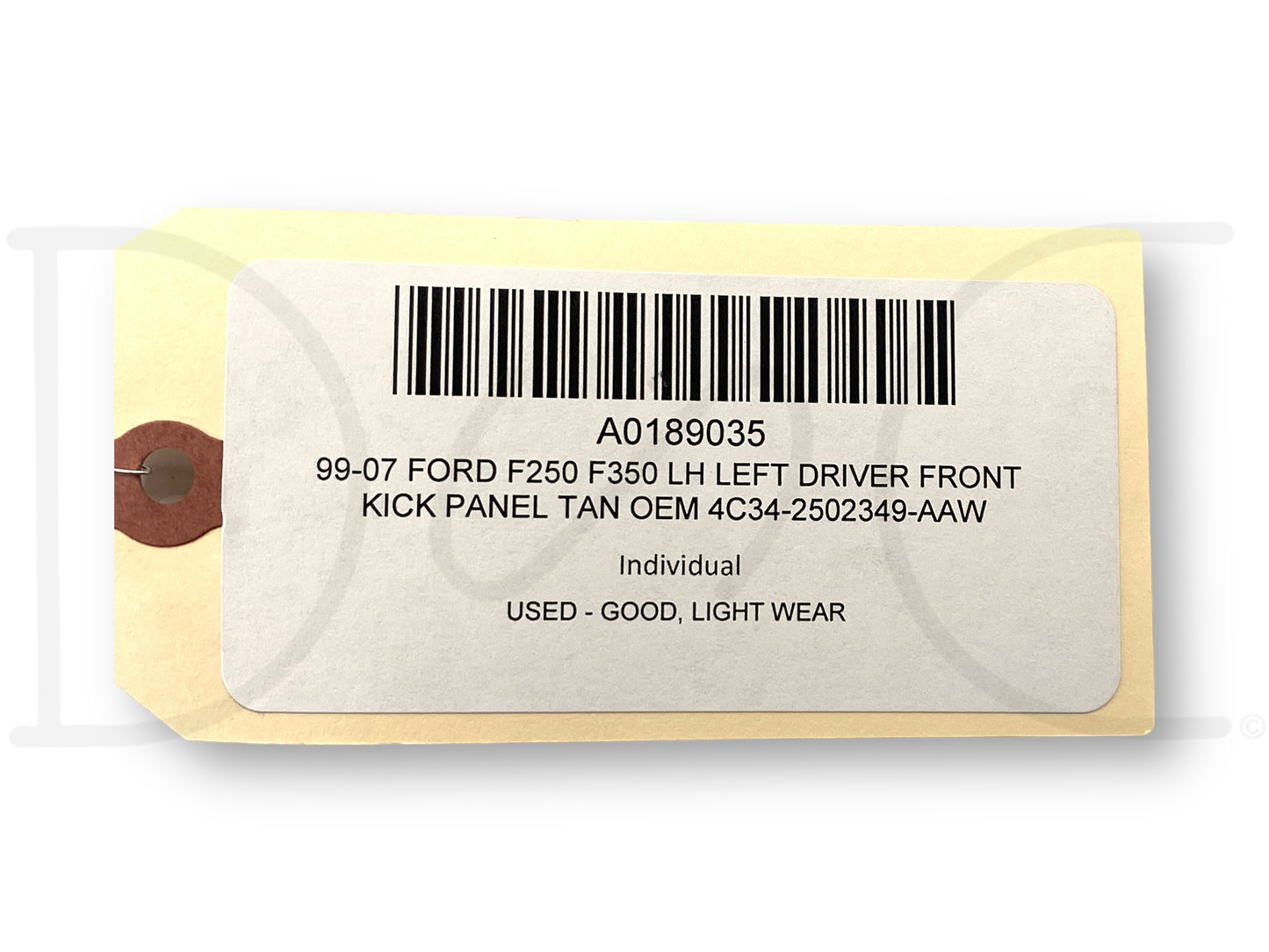 99-07 Ford F250 F350 LH Left Driver Front Kick Panel Tan OEM 4C34-2502349-Aaw