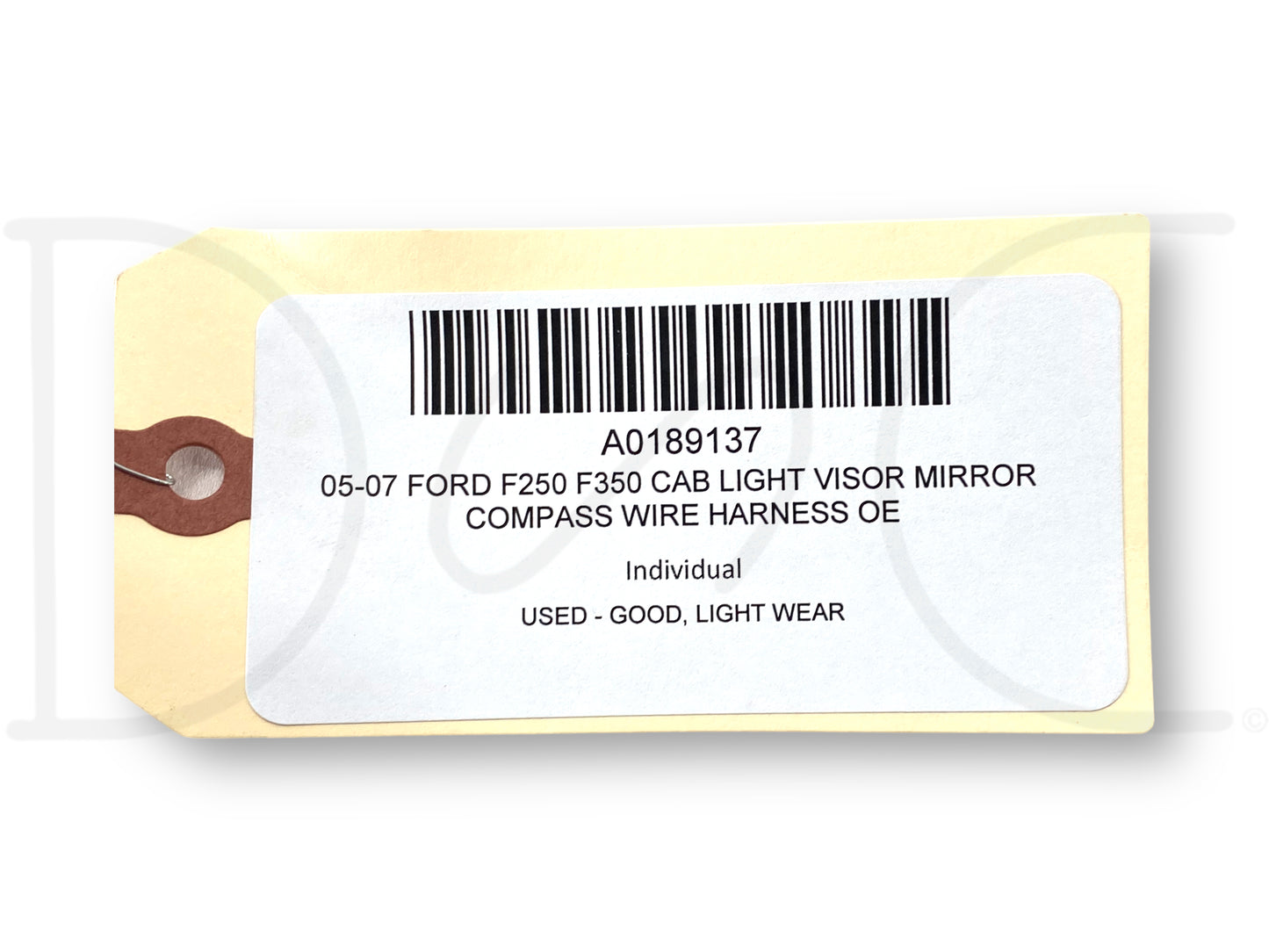 05-07 Ford F250 F350 Cab Light Visor Mirror Compass Wire Harness OE