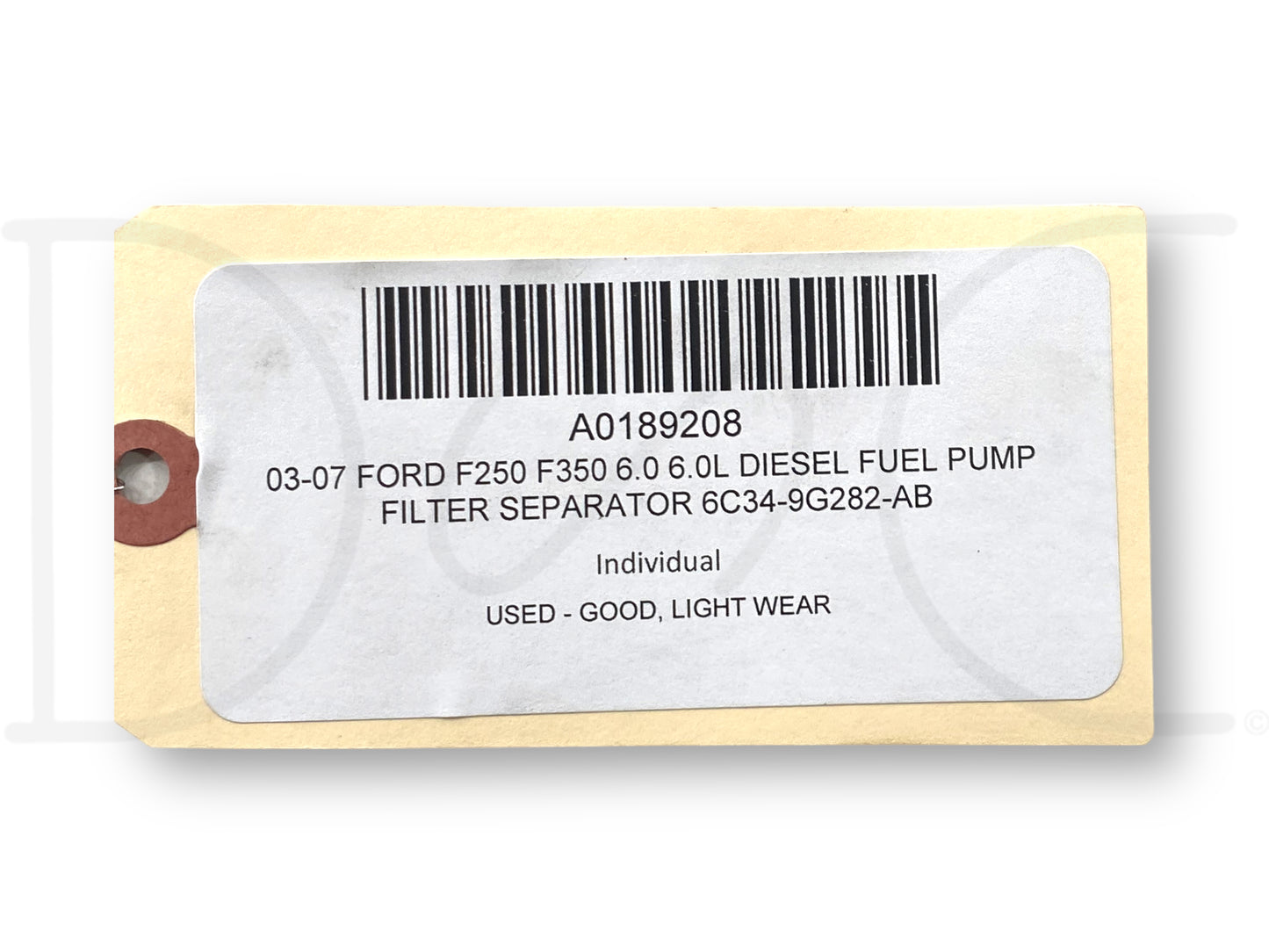 03-07 Ford F250 F350 6.0 6.0L Diesel Fuel Pump Filter Separator 6C34-9G282-AB