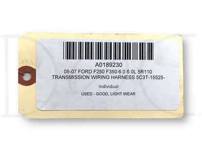 05-07 Ford F250 F350 6.0 6.0L 5R110 Transmission Wiring Harness 5C3T-15525-P2604