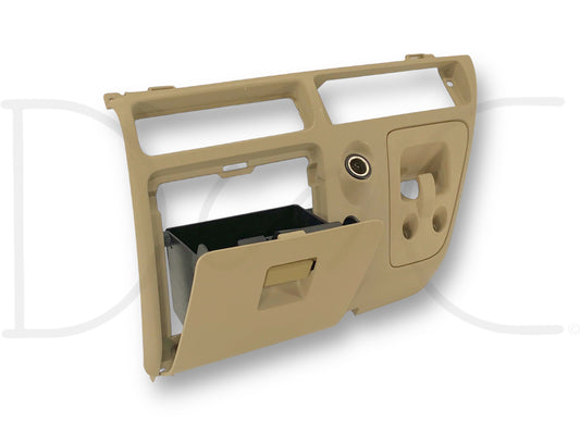 05-07 Ford F250 F350 Center Lower Dash Panel Tan Dashboard Storage Compartment