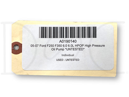 05-07 Ford F250 F350 6.0 6.0L HPOP High Pressure Oil Pump *Untested*