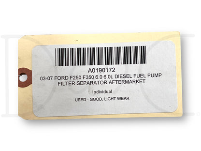 03-07 Ford F250 F350 6.0 6.0L Diesel Fuel Pump Filter Separator Aftermarket