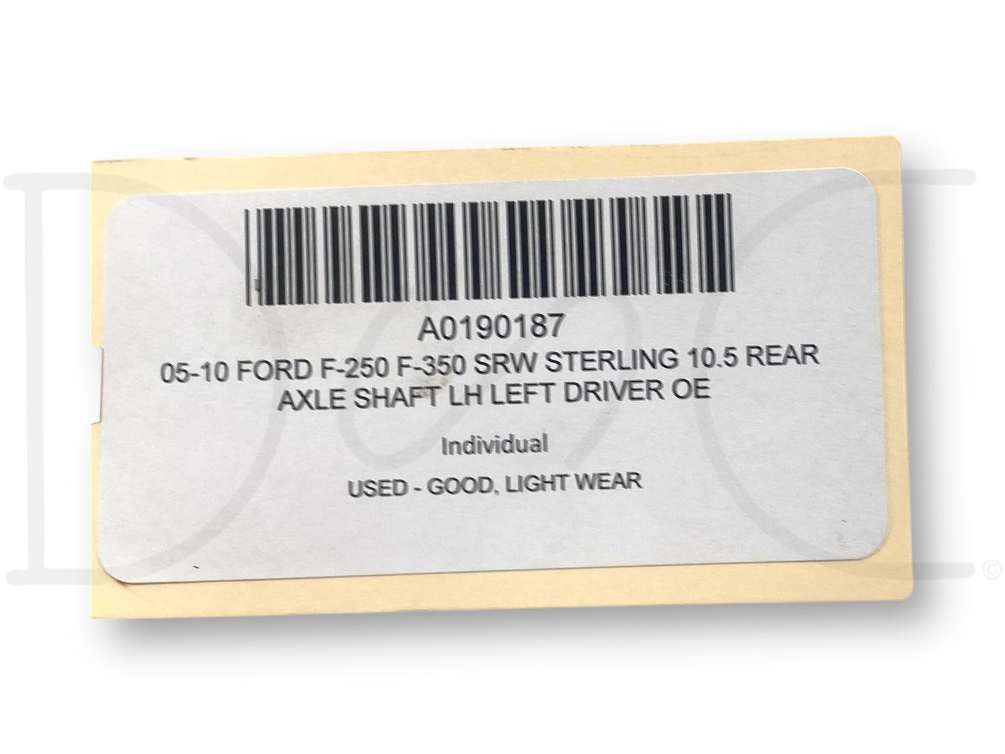 05-10 Ford F-250 F-350 SRW Sterling 10.5 Rear Axle Shaft LH Left Driver OE