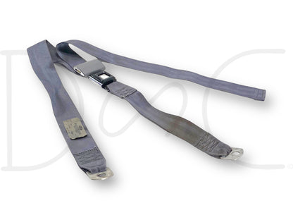 94-97 Ford F250 F350 Rear Seat Center Lap Belt Seatbelt W/ Latch Opal Gray OE