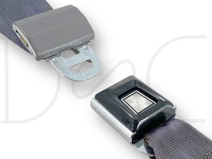 94-97 Ford F250 F350 Rear Seat Center Lap Belt Seatbelt W/ Latch Opal Gray OE
