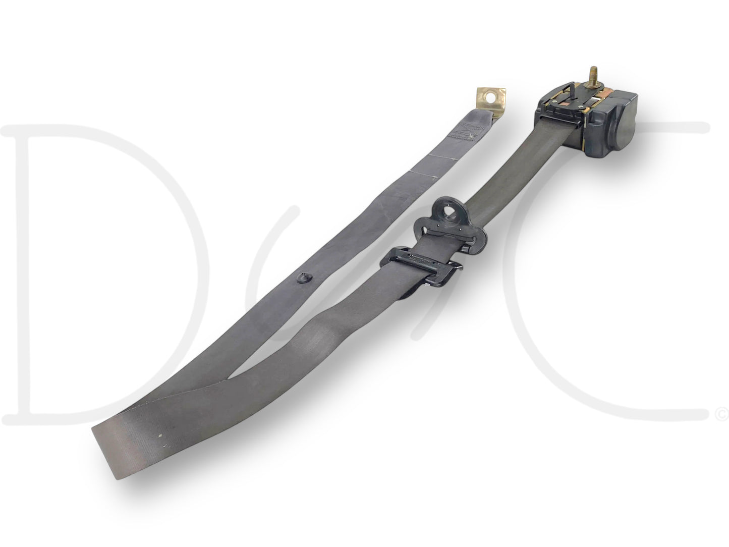 92-97 Ford F250 F350 RH Right Passenger Front Seat Belt Seatbelt Opal Gray OE