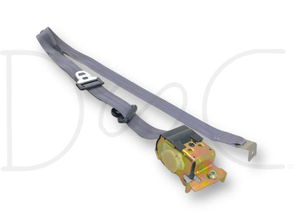 92-97 Ford F250 F350 Crew Cab RH Right Passenger Rear Seat Belt Seatbelt Gray