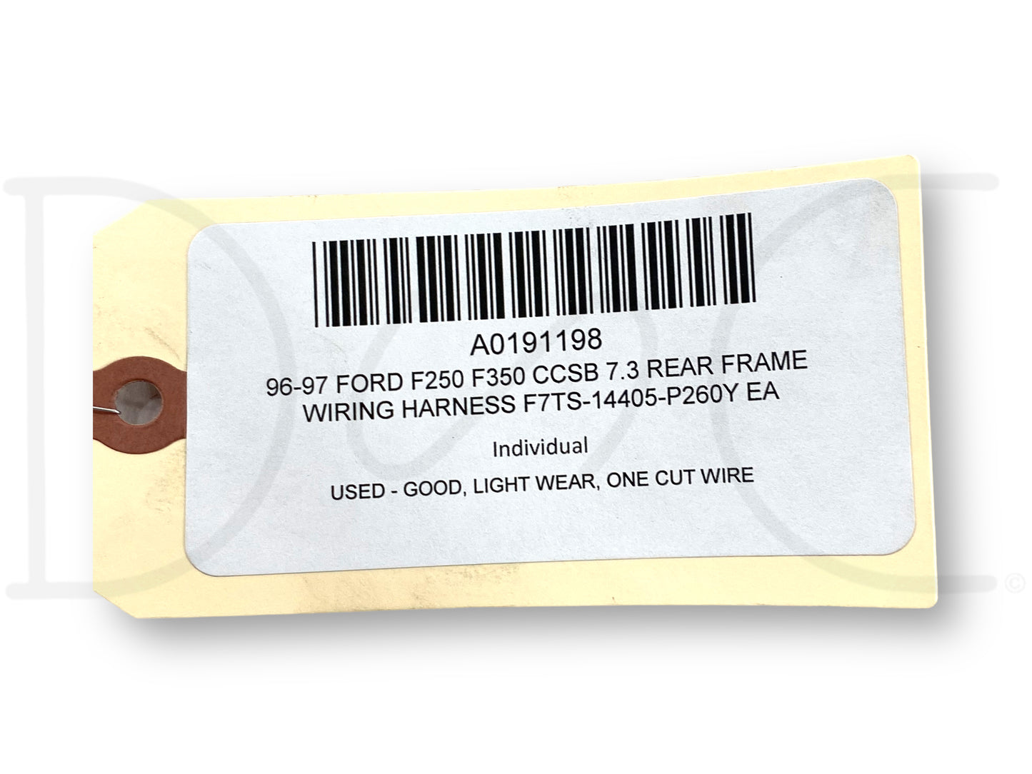 96-97 Ford F250 F350 CCSB 7.3 Rear Frame Wiring Harness F7Ts-14405-P260Y Ea