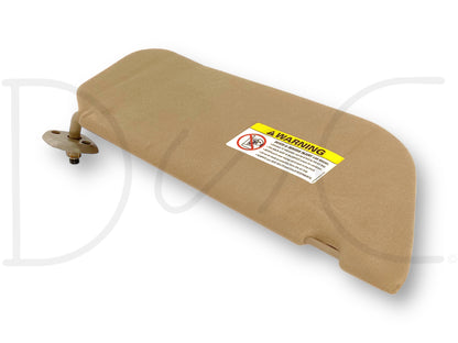 02-07 Ford F250 F350 LH Left Driver Sun Visor Tan Cloth OEM