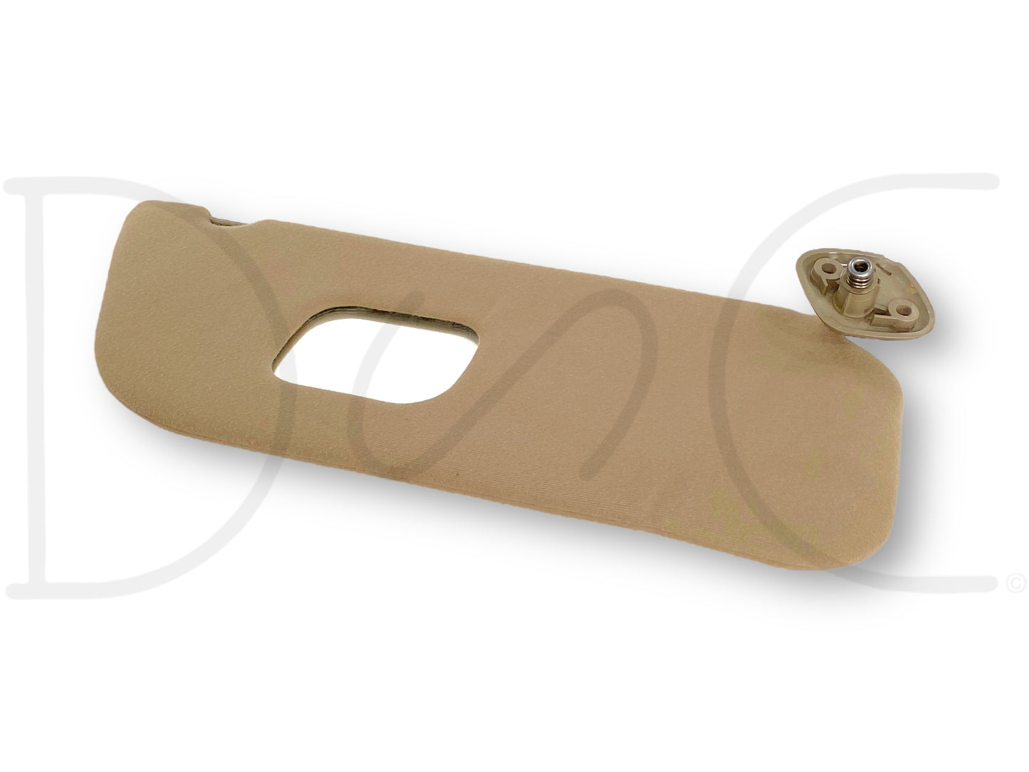 02-07 Ford F250 F350 RH Right Passenger Sun Visor Tan Cloth W/ Mirror OEM