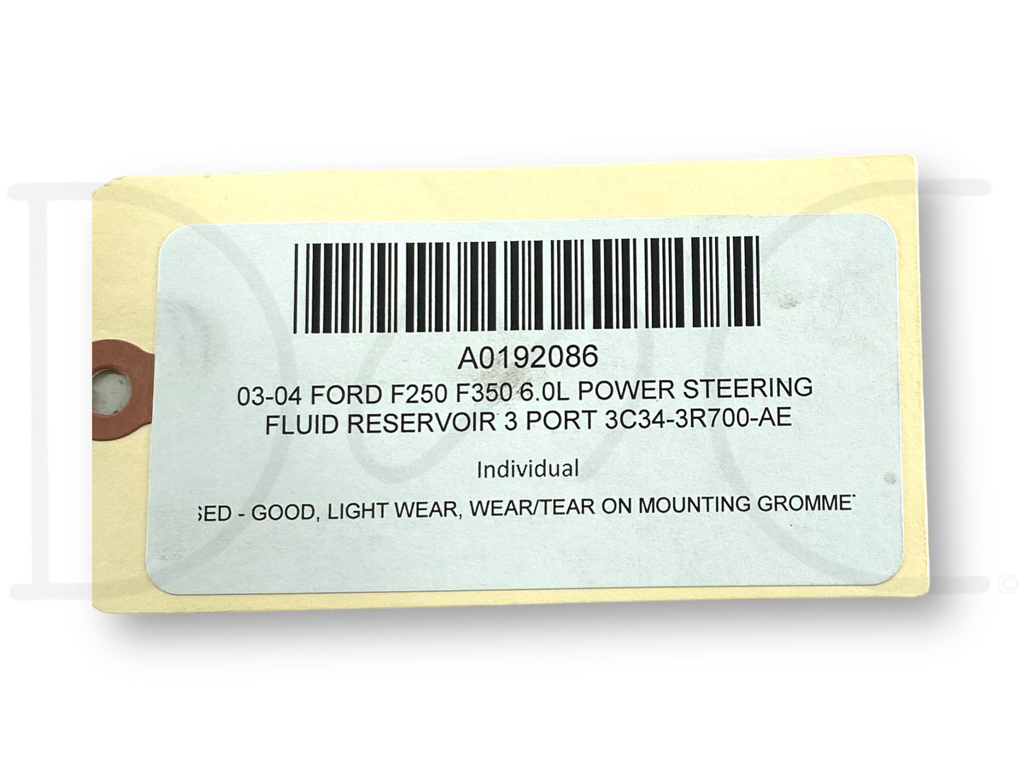 03-04 Ford F250 F350 6.0L Power Steering Fluid Reservoir 3 Port 3C34-3R700-Ae