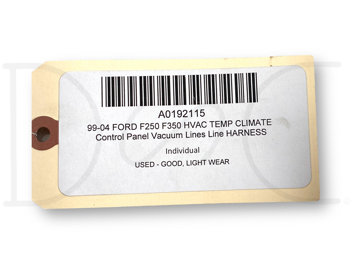 99-04 Ford F250 F350 HVAC Temp Climate Control Panel Vacuum Lines Line Harness
