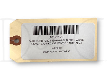 04-07 Ford F250 F350 6.0 6.0L Diesel Valve Cover Crankcase Vent OE 1844145C3