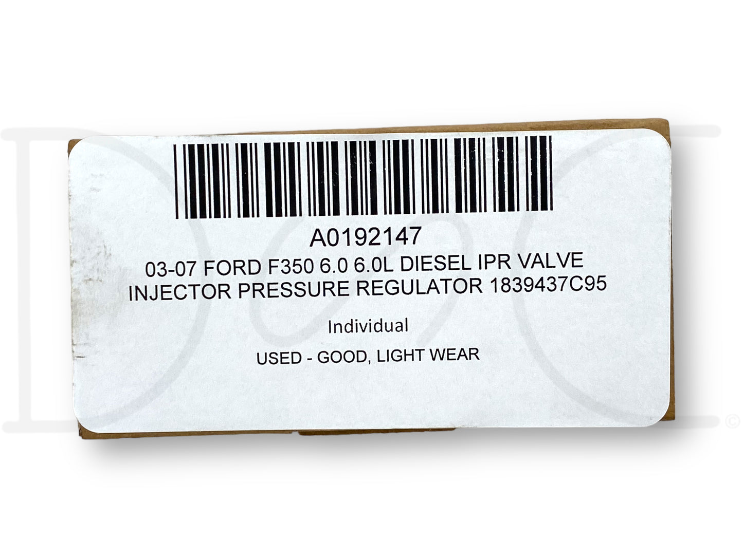 03-07 Ford F350 6.0 6.0L Diesel IPR Valve Injector Pressure Regulator 1839437C95