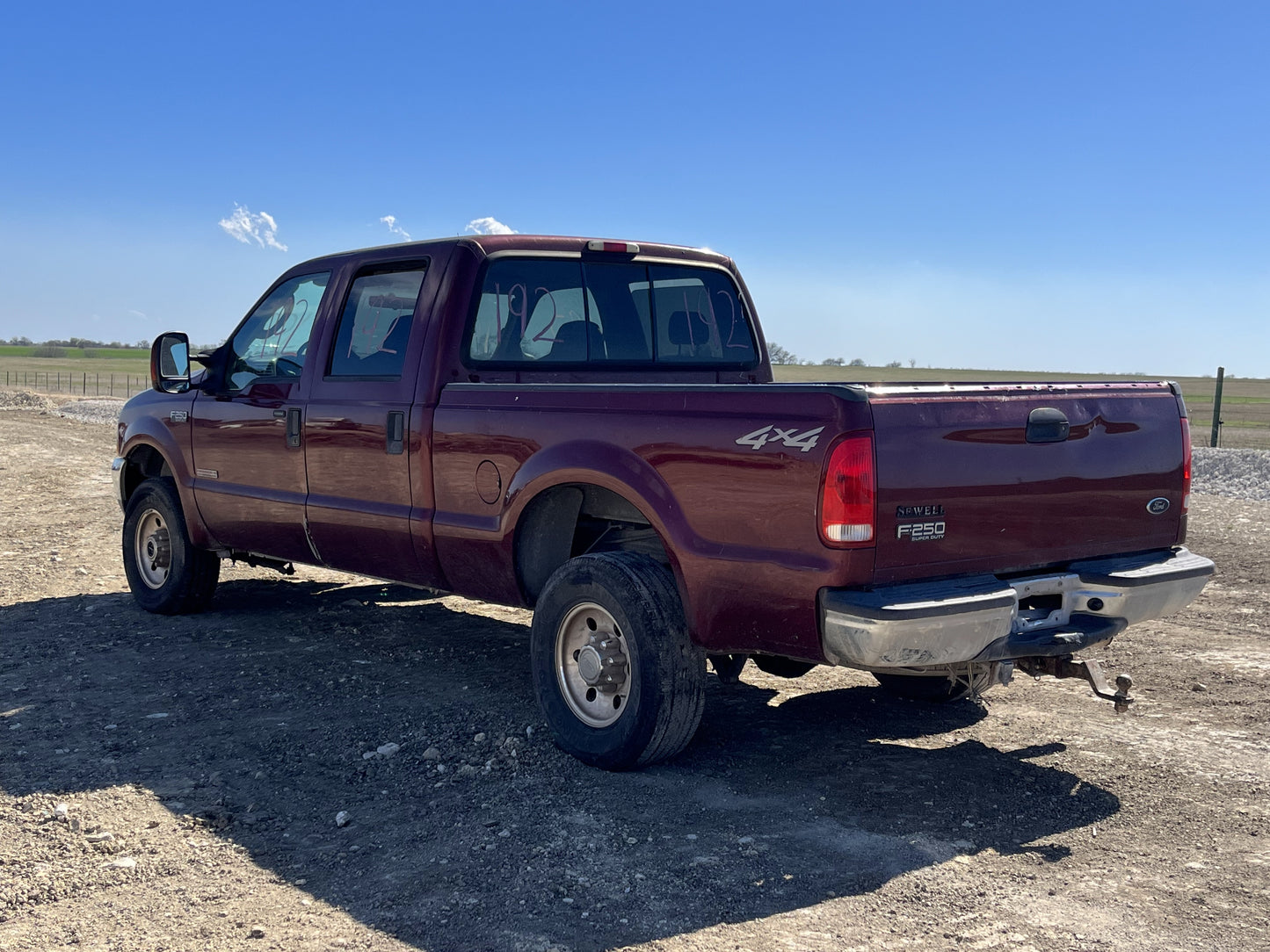 99-07 Ford F250 F350 Rear LH Left Driver Crew Cab Door Toreador Red