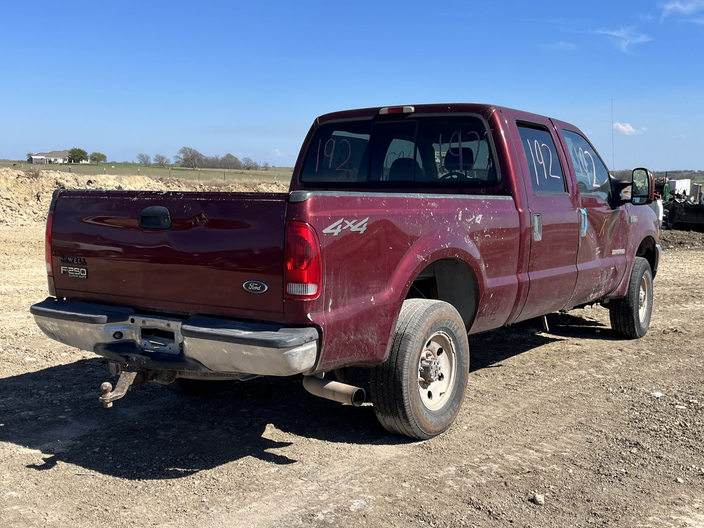99-07 Ford F250 F350 Rear LH Left Driver Crew Cab Door Toreador Red