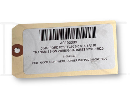 05-07 Ford F250 F350 6.0 6.0L 5R110 Transmission Wiring Harness 5C3T-15525-P2604