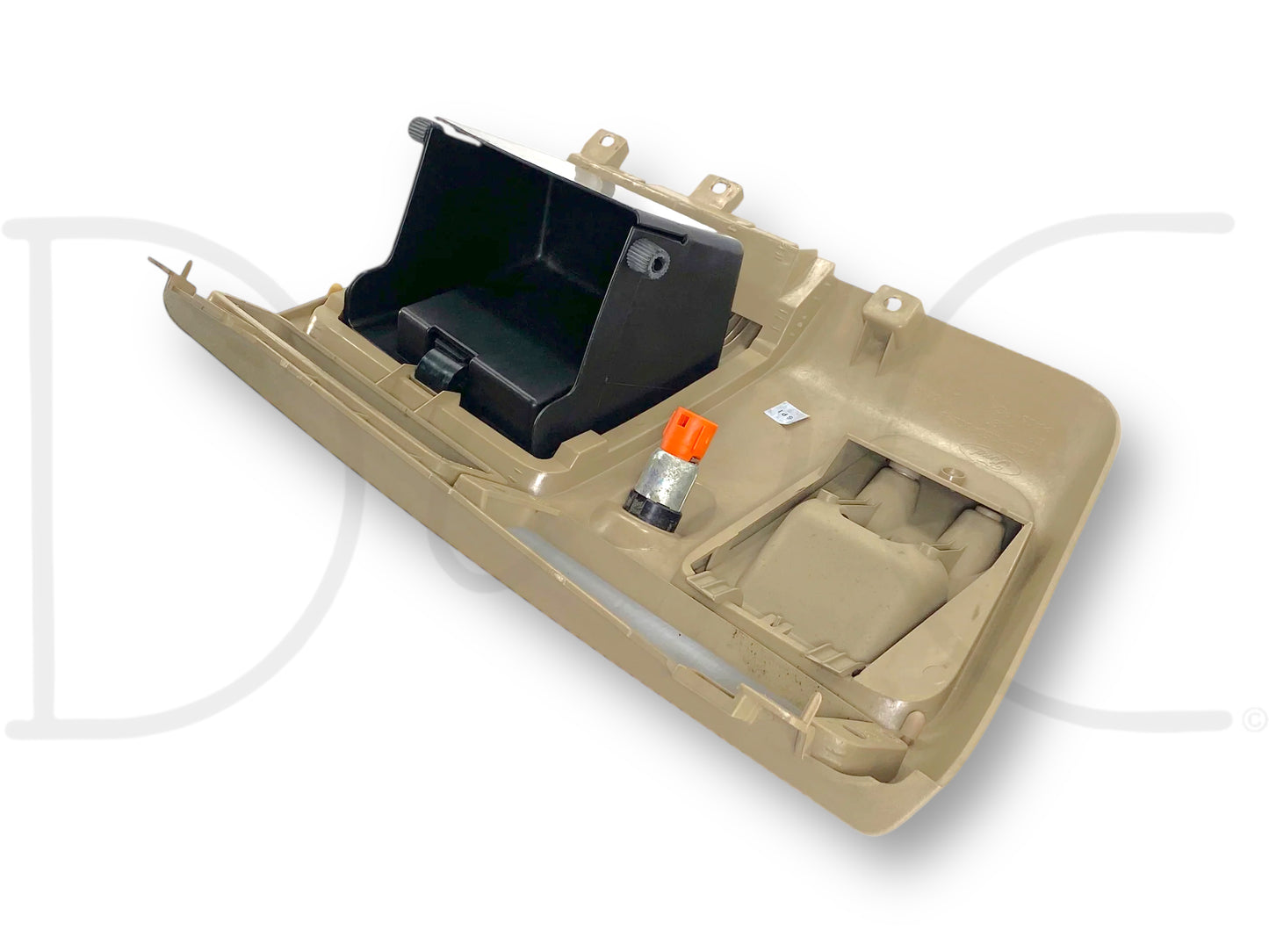 05-07 Ford F250 F350 Center Lower Dash Panel Tan Dashboard Storage Compartment