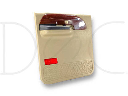 05-07 Ford F250 F350 Crew LH Left Driver Rear Door Panel Power Tan Wood OE