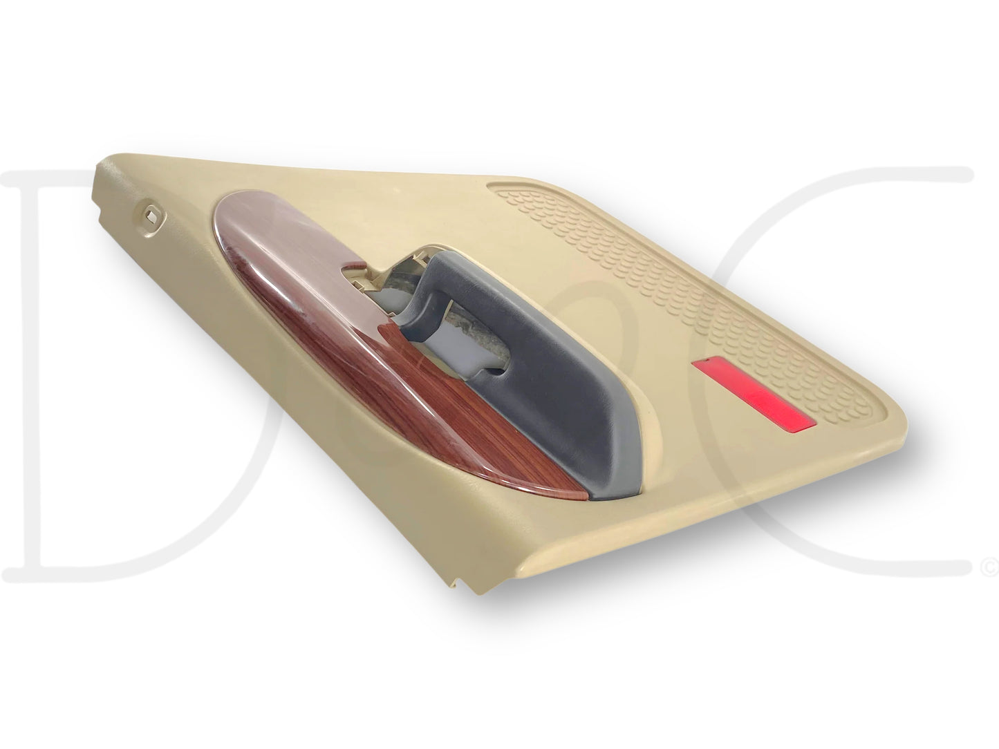 05-07 Ford F250 F350 Crew LH Left Driver Rear Door Panel Power Tan Wood OE