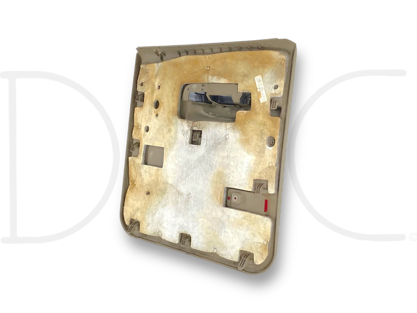 05-07 Ford F250 F350 Crew LH Left Driver Rear Door Panel Power Tan Wood OE