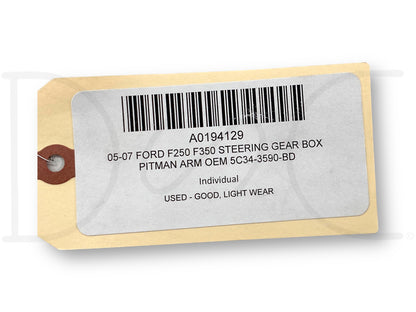 05-07 Ford F250 F350 Steering Gear Box Pitman Arm OEM 5C34-3590-Bd