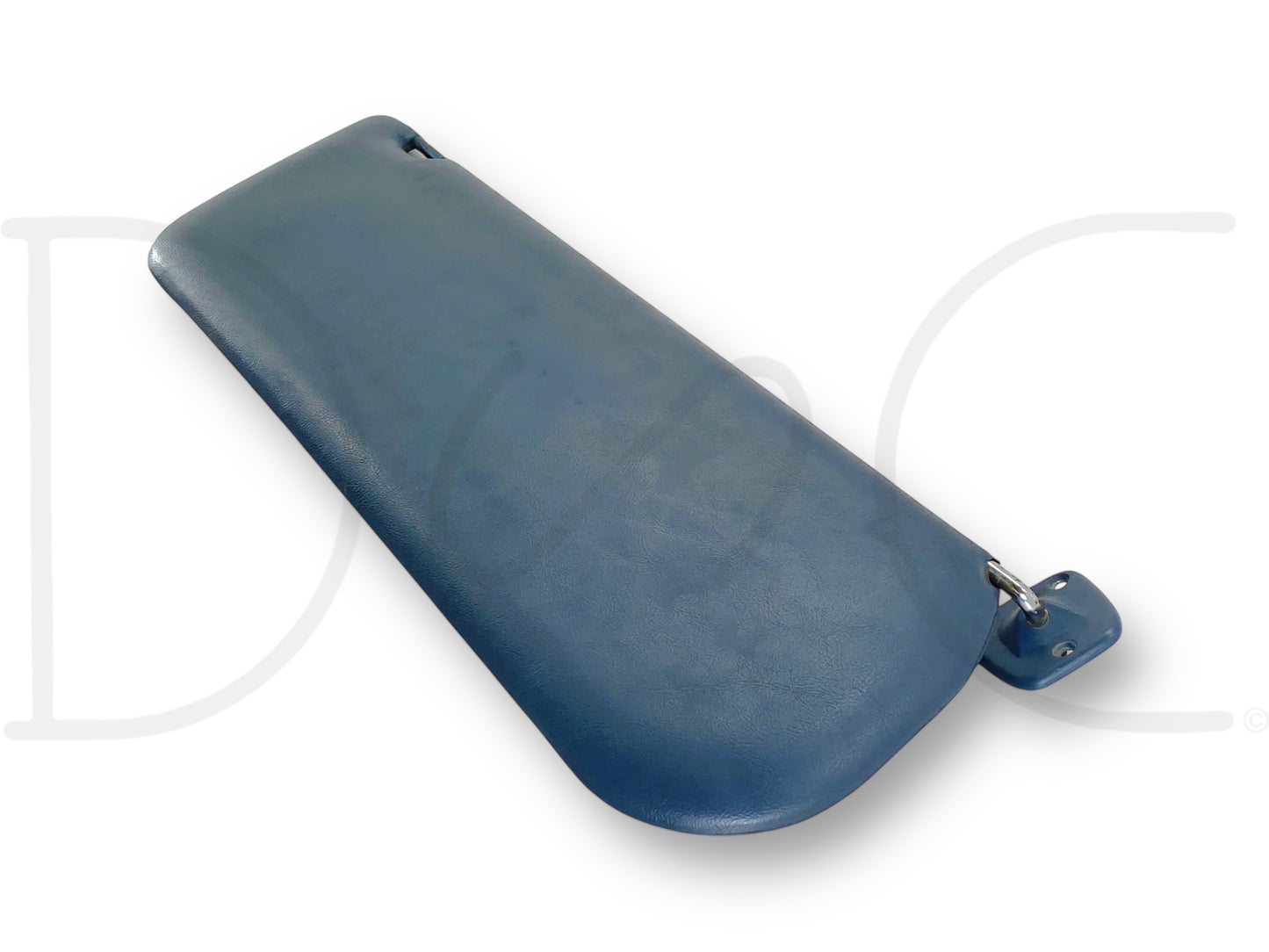 87-97 Ford F250 F350 LH Left Driver Sun Visor Blue Vinyl OEM