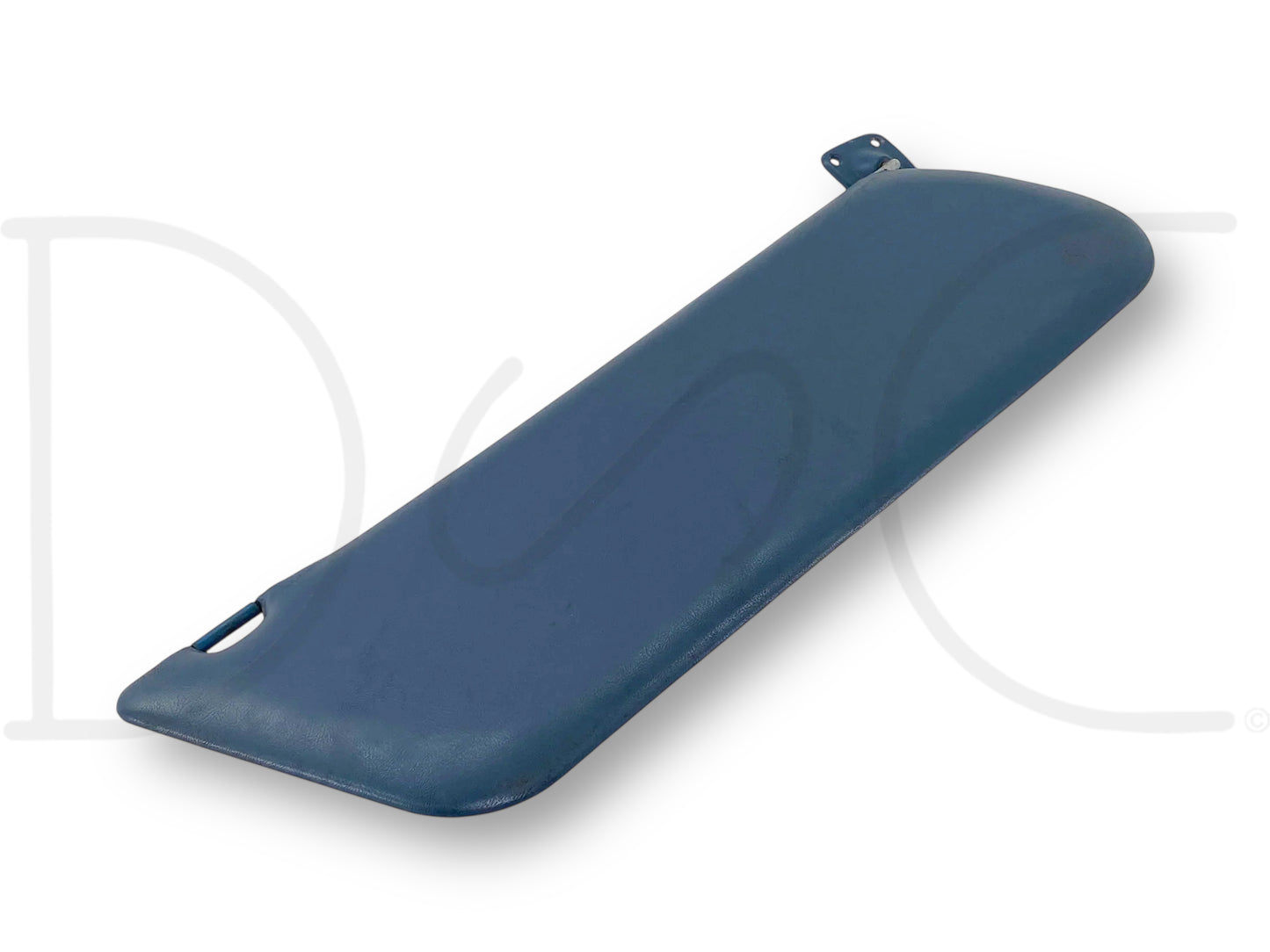 87-97 Ford F250 F350 RH Right Passenger Sun Visor Blue Vinyl OEM