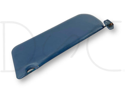 87-97 Ford F250 F350 RH Right Passenger Sun Visor Blue Vinyl OEM