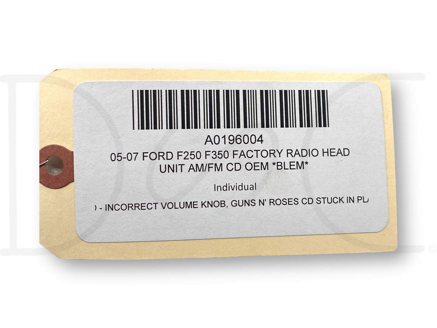 05-07 Ford F250 F350 Factory Radio Head Unit AM/FM CD OEM *Blem*