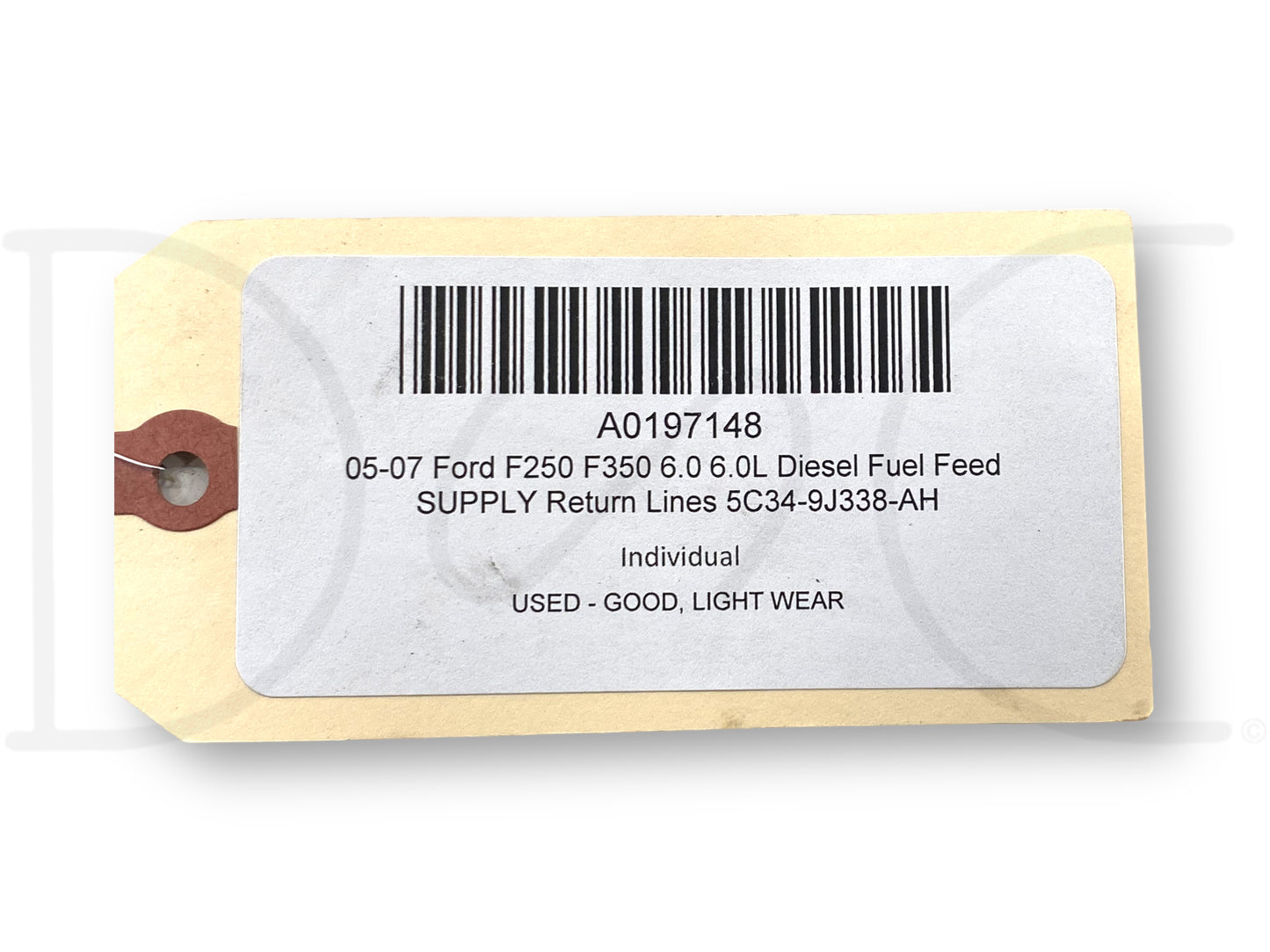 05-07 Ford F250 F350 6.0 6.0L Diesel Fuel Feed Supply Return Lines 5C34-9J338-Ah