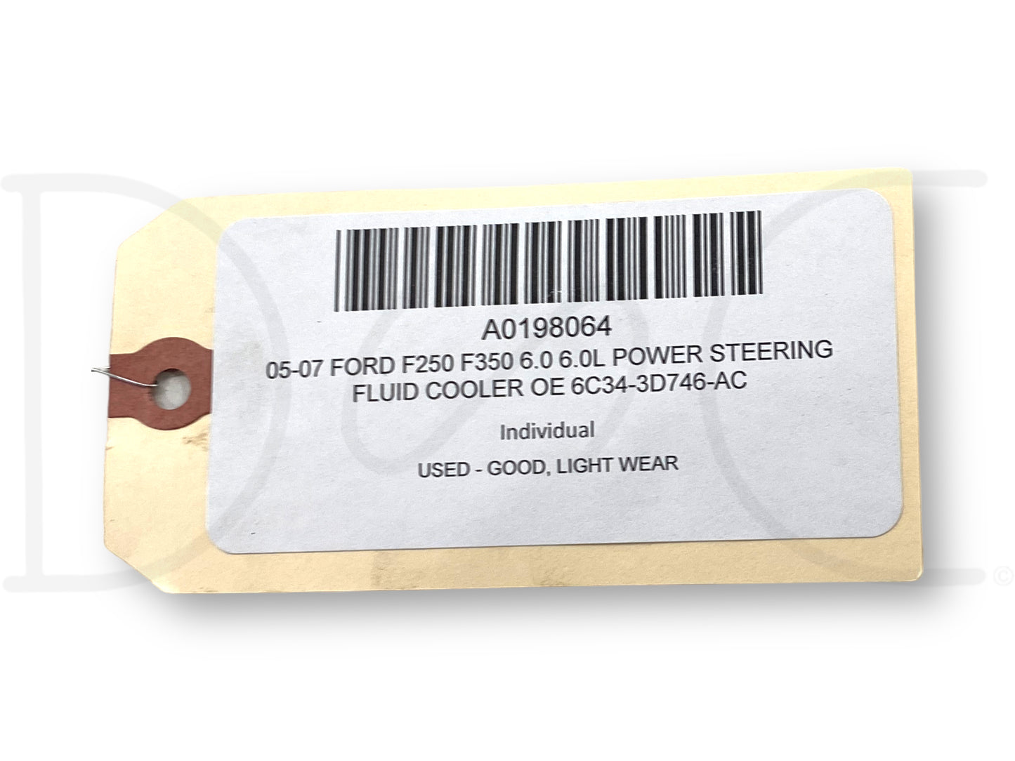 05-07 Ford F250 F350 6.0 6.0L Power Steering Fluid Cooler OE 6C34-3D746-AC