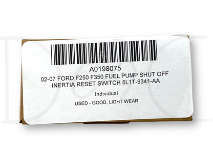 02-07 Ford F250 F350 Fuel Pump Shut Off Inertia Reset Switch 5L1T-9341-Aa