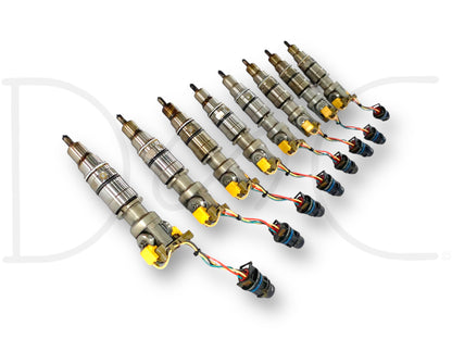 03-07 Ford F250 F350 6.0 6.0L Diesel Fuel Injector Set (8) Injectors *CORES*