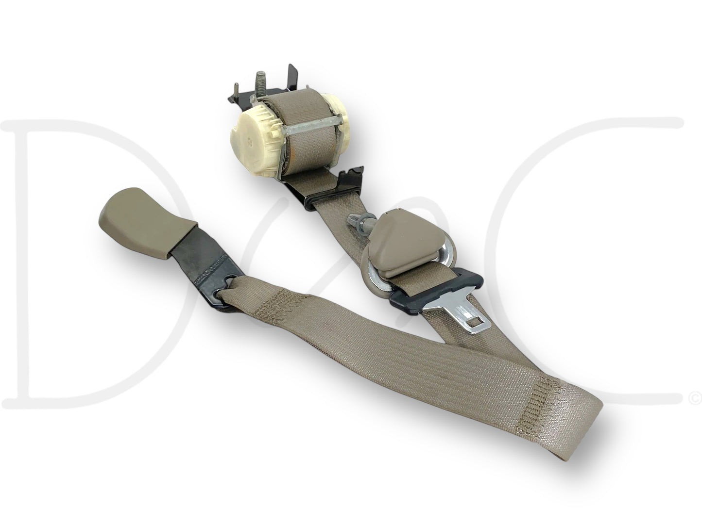 08-10 Ford F250 F350 RH Right Passenger Rear Seat Belt Seatbelt Stone OE