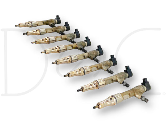 08-10 Ford F250 F350 6.4 6.4L Diesel Fuel Injector Set (8) Injectors *Untested*