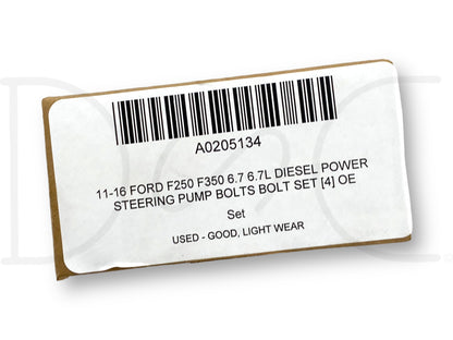 11-16 Ford F250 F350 6.7 6.7L Diesel Power Steering Pump Bolts Bolt Set [4] OE