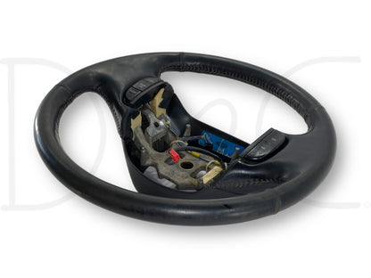 99-04 Ford F250 F350 Black Leather Steering Wheel W/ Cruise Control OEM