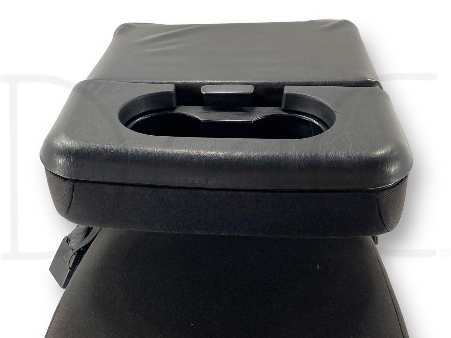 99-10 Ford F250 F350 Front Center Console Jump Seat Black Cloth OEM *Blem*