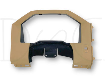 11-16 Ford F250 F350 Super Duty Dash Bezel Gauge Cluster Trim Panel Tan OE