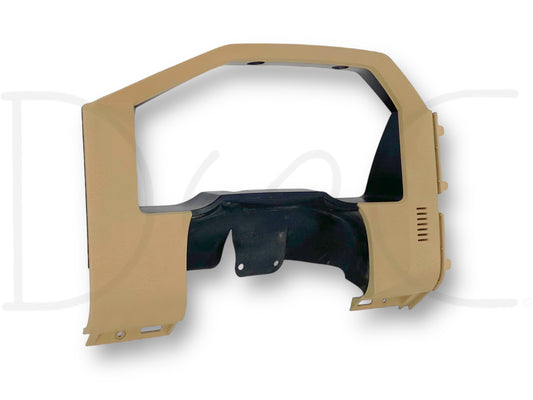 11-16 Ford F250 F350 Super Duty Dash Bezel Gauge Cluster Trim Panel Tan OE