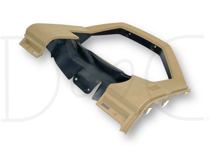 11-16 Ford F250 F350 Super Duty Dash Bezel Gauge Cluster Trim Panel Tan OE