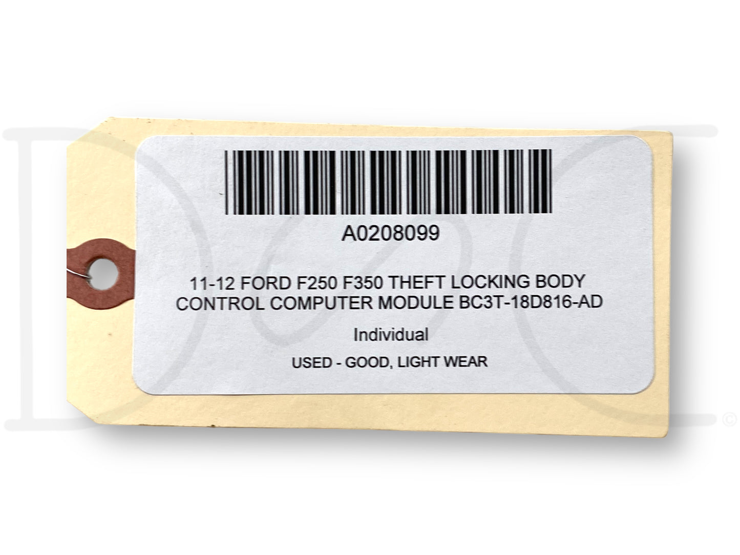 11-12 Ford F250 F350 Theft Locking Body Control Computer Module Bc3T-18D816-Ad