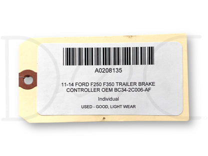 11-14 Ford F250 F350 Trailer Brake Controller OEM BC34-2C006-Af