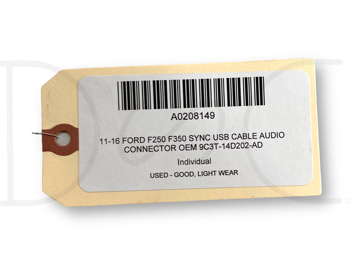 11-16 Ford F250 F350 Sync Usb Cable Audio Connector OEM 9C3T-14D202-Ad