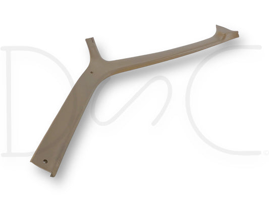 92-97 Ford F250 F350 LH Driver A Pillar Trim Panel Mocha Tan OE *Blem*